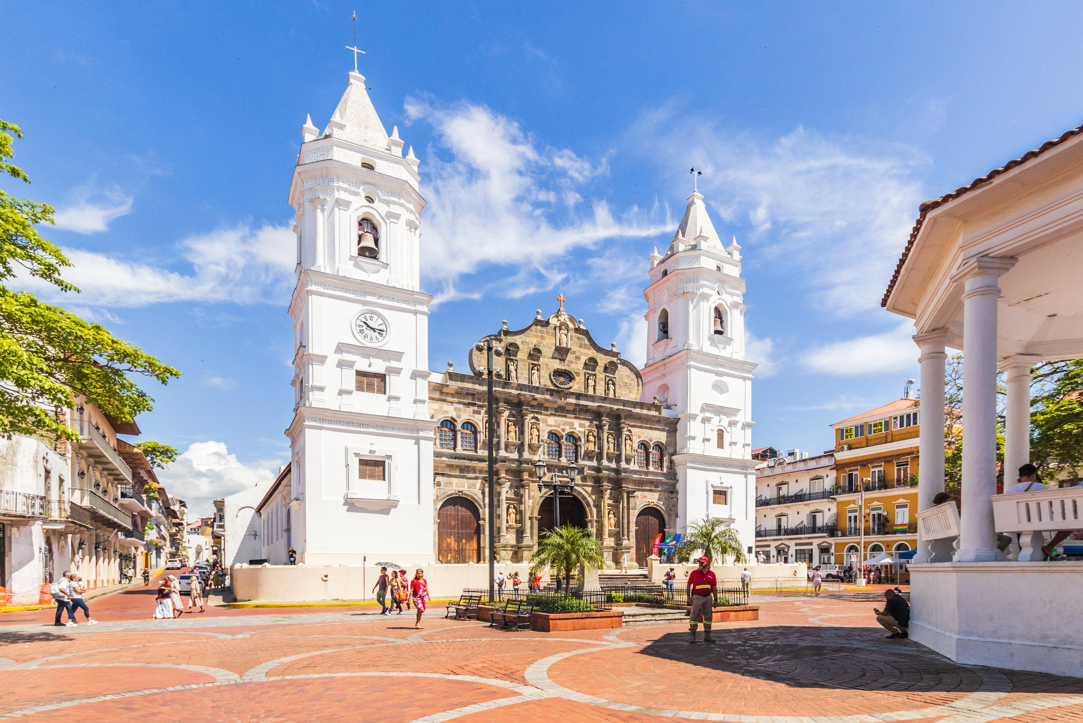 Metropolitan Cathedral Basilica of Santa Maria la Antigua in Casco Viejo, Panama City.