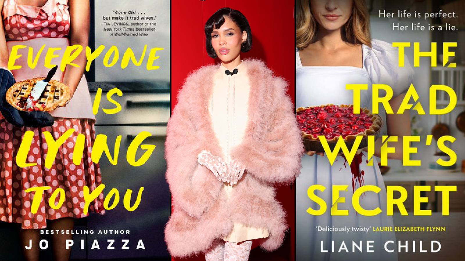Collage of book covers and an author photo.